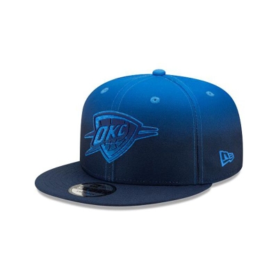 Oklahoma City Thunder Gorra | New Era NBA Back Half 9fifty Snapback Cap Mexico - Azules